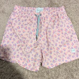 Aviator Nation Pink Leopard Print Shorts